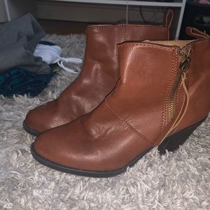 Brown booties
